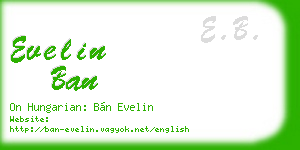 evelin ban business card