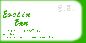 evelin ban business card